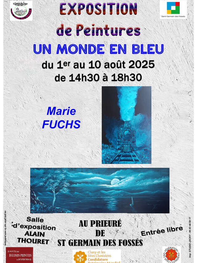 Exposition de peintures de Marie FUCHS "Un monde en Bleu"