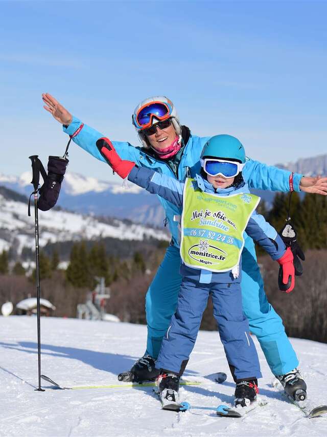 Corsi di sci privati per bambini da 4 a 13 anni