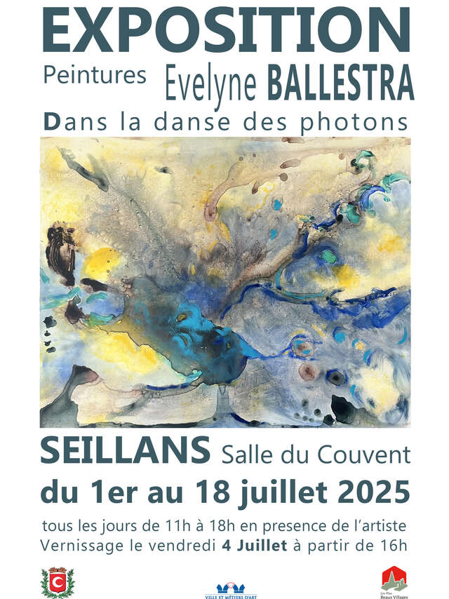 Exposition "Dans la danse des photons" Evelyne Ballestra