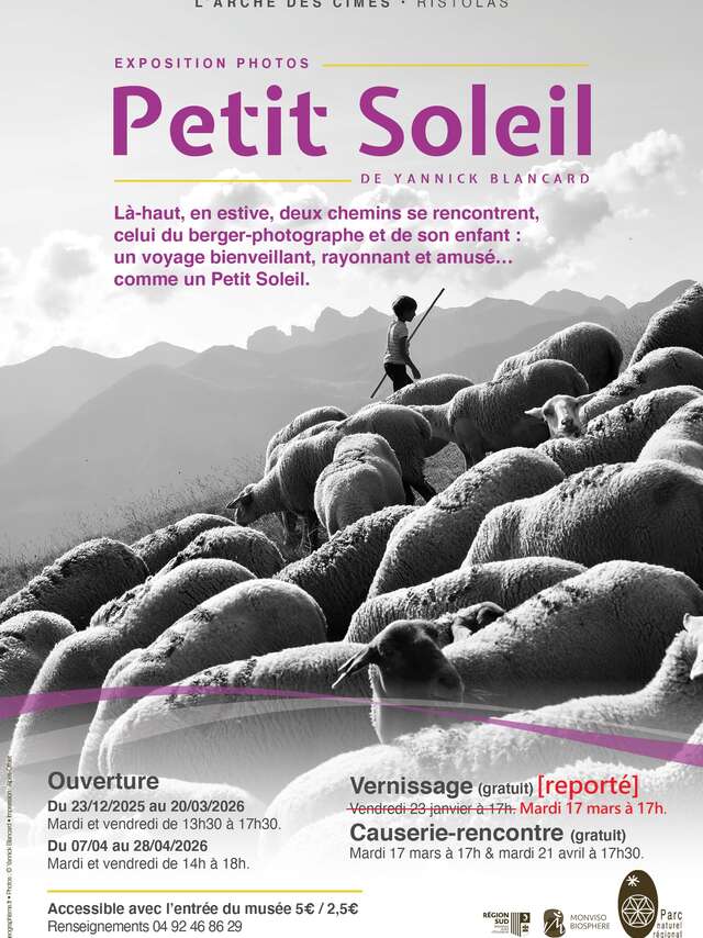 Vernissage de l'exposition "Petit Soleil" de Yannick Blancard [Reporté]