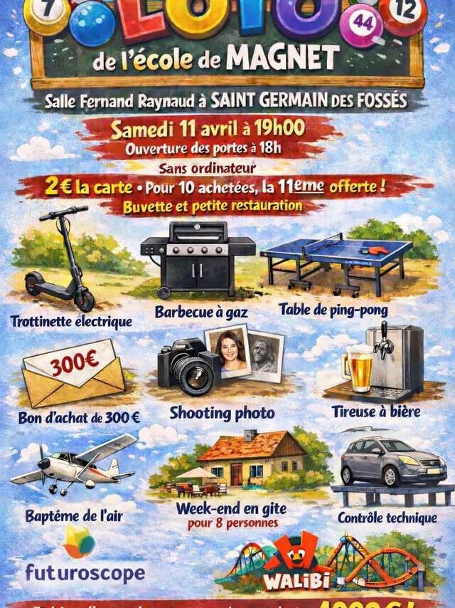 Loto de l'Amicale des écoles de Magnet