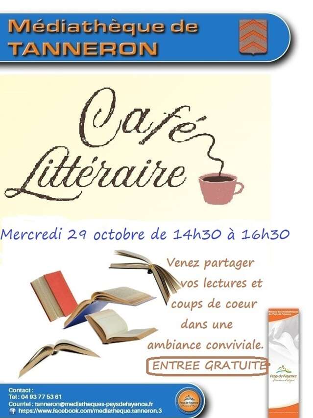 Café littéraire à la médiathèque