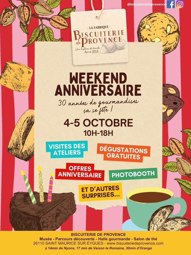 Weekend Anniversaire Biscuiterie de Provence
