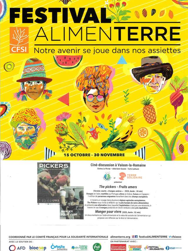 Festival Alimenterre - Ciné-discussion "Manger pour vivre et Oranges Amères"