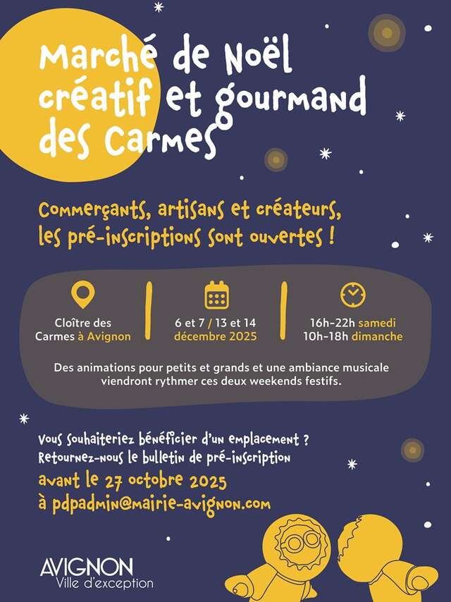 Marché de Noël créatif et gourmand des Carmes