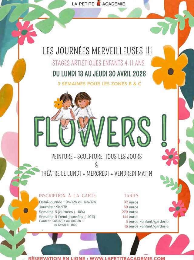 Les journées merveilleuses - Stages artistiques jeune public à La Petite Académie