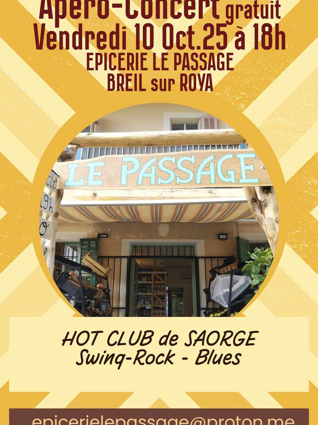 Apéro-Concert with the Hot Club de Saorge