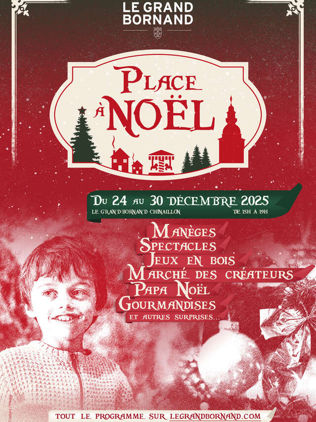 Place à Noël : Manèges à propulsion parentale
