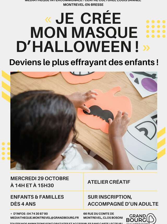 Je crée mon masque d'Halloween