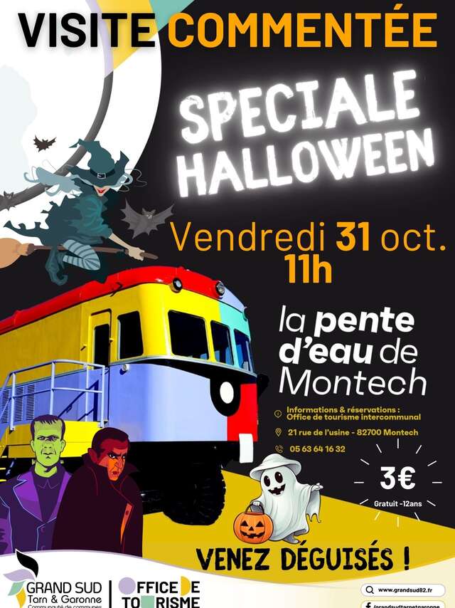Balade Commentée de la Pente d'eau de Montech - Spéciale Halloween