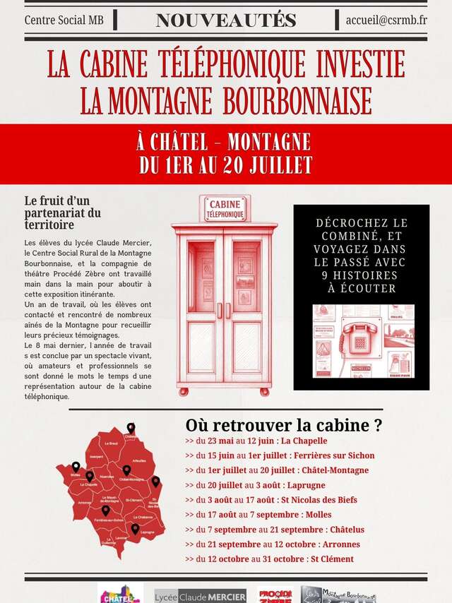 La Cabine Téléphonique investie la Montagne bourbonnaise