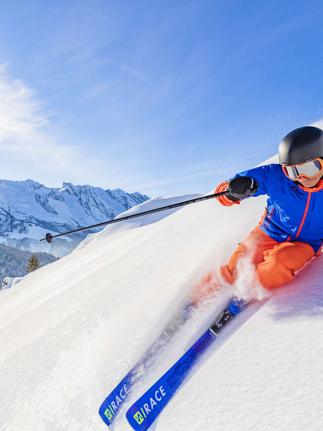 Ski club ski race: parallel slalom