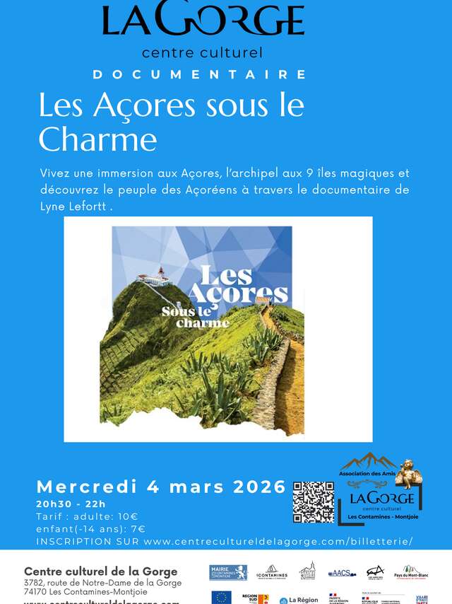 Documentaire "Les Açores sous le charme" au Centre Culturel de la Gorge