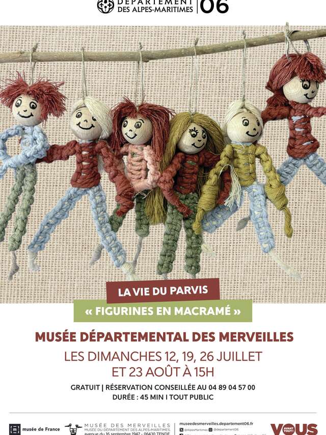 La vie du parvis - "Figurines en macramé"