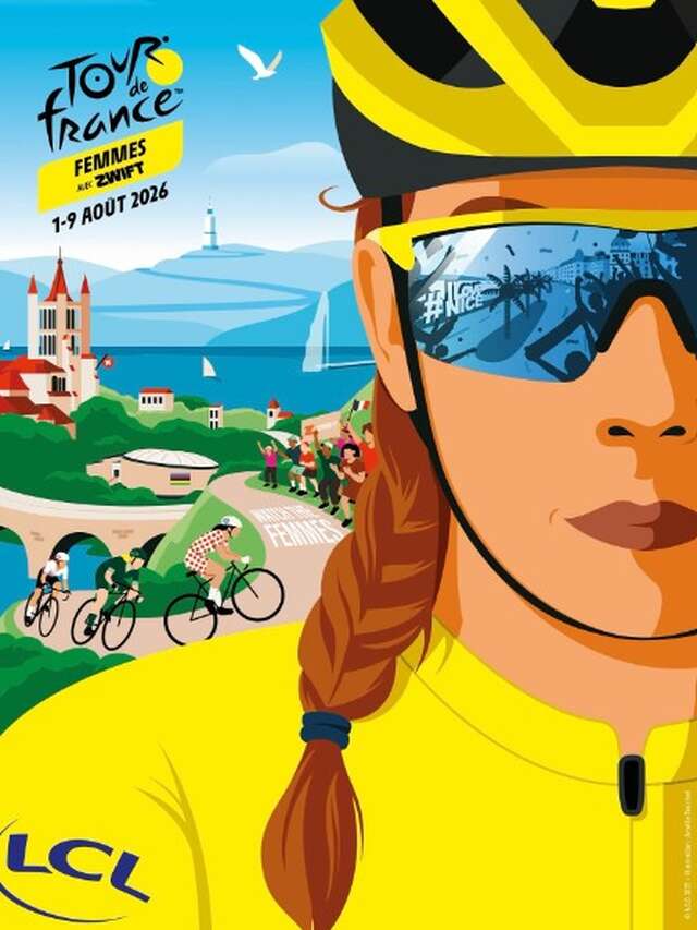 Doorkomst van de Tour de France Vrouwen met Zwift in Vaison Ventoux Provence