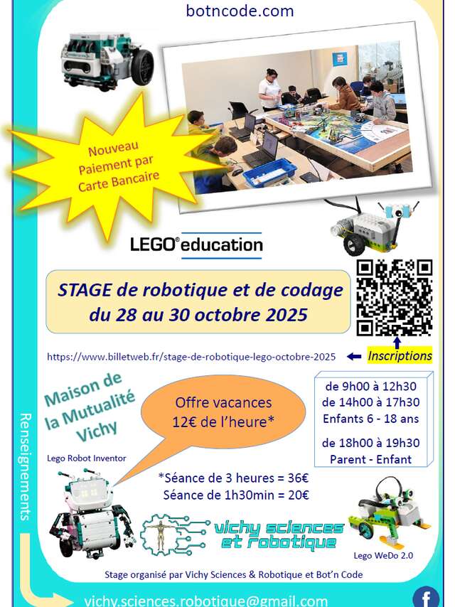 Stage de robotique automne 2025