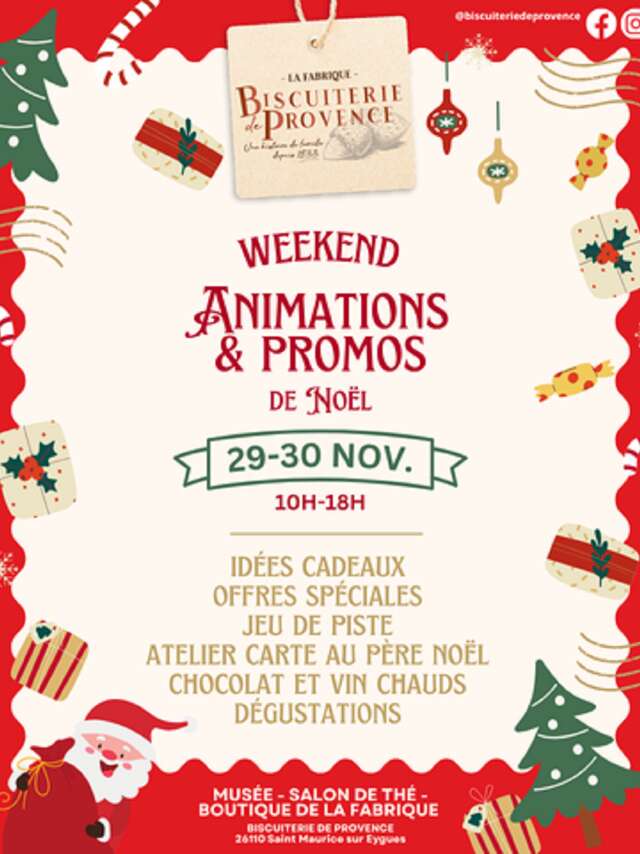 Week-end animations et promos de Noël