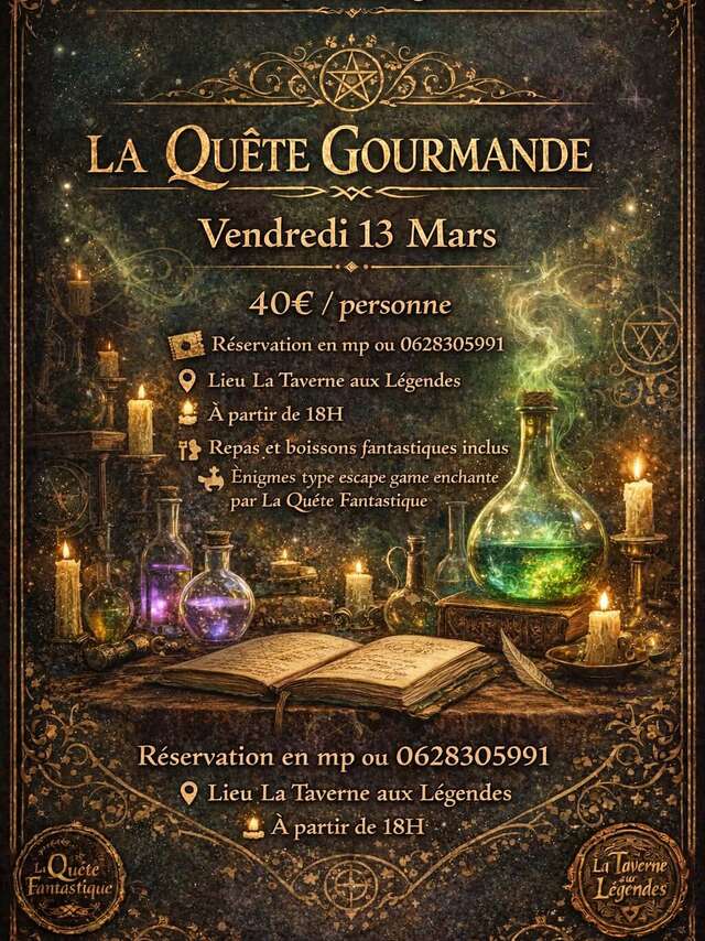Quête gourmande avec La Taverne des Légendes