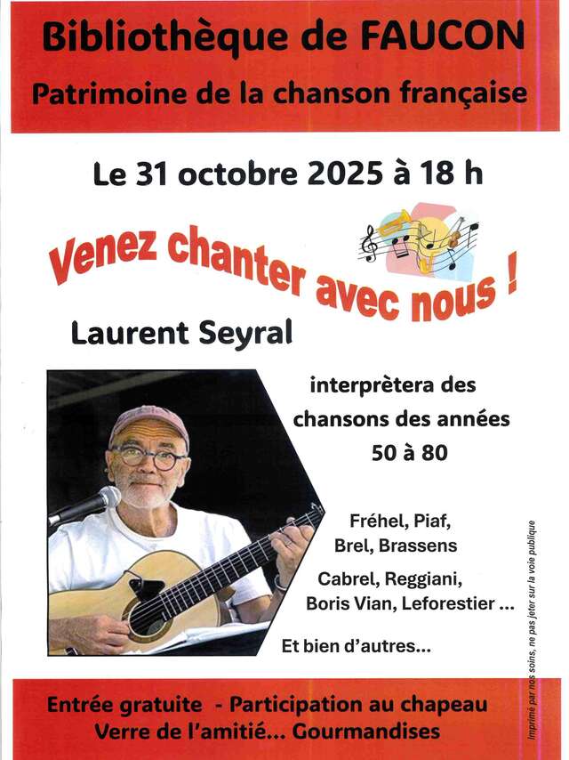Kom en zing mee met Laurent Seyral!