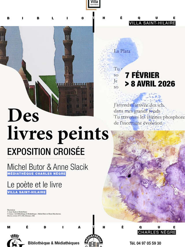 Exposition Des livres peints, Michel BUTOR & Anne SLACIK