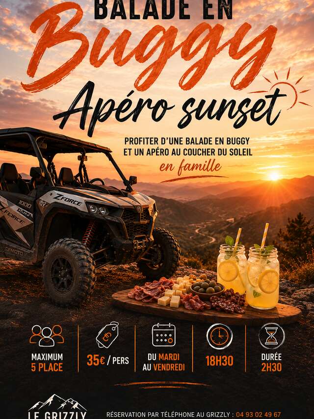 Balade en Buggy Apéro sunset