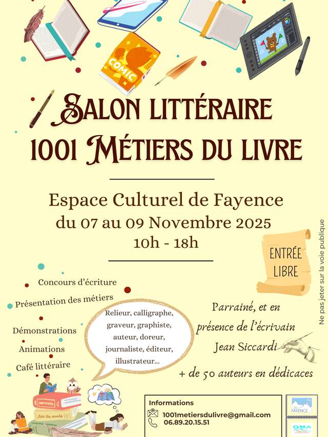 Salon littéraire des 1001 métiers du Livre