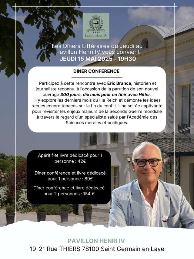 Dîner-Conférence avec Eric Branca