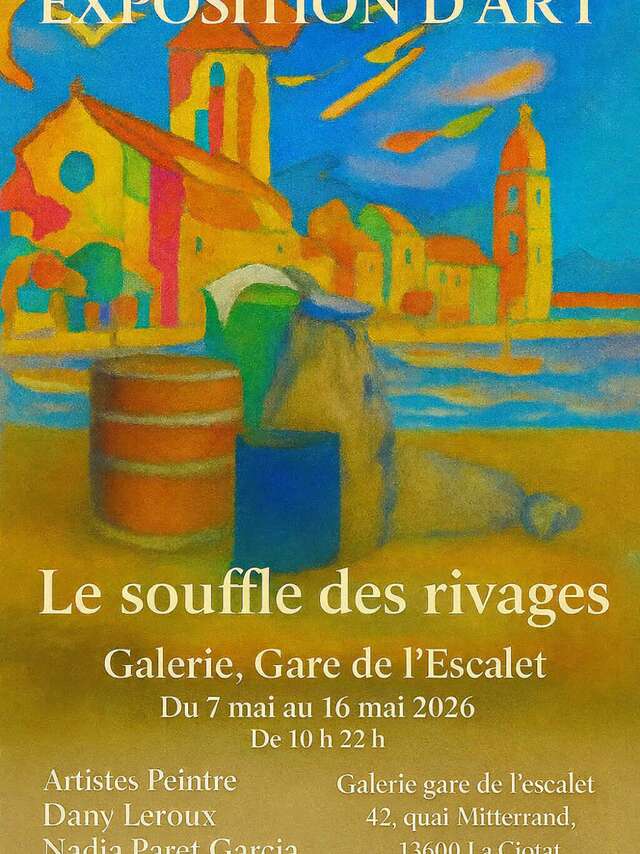Exposición de pinturas Le Souffle des Rivages, de Dany Leroux y Nadia Paret García