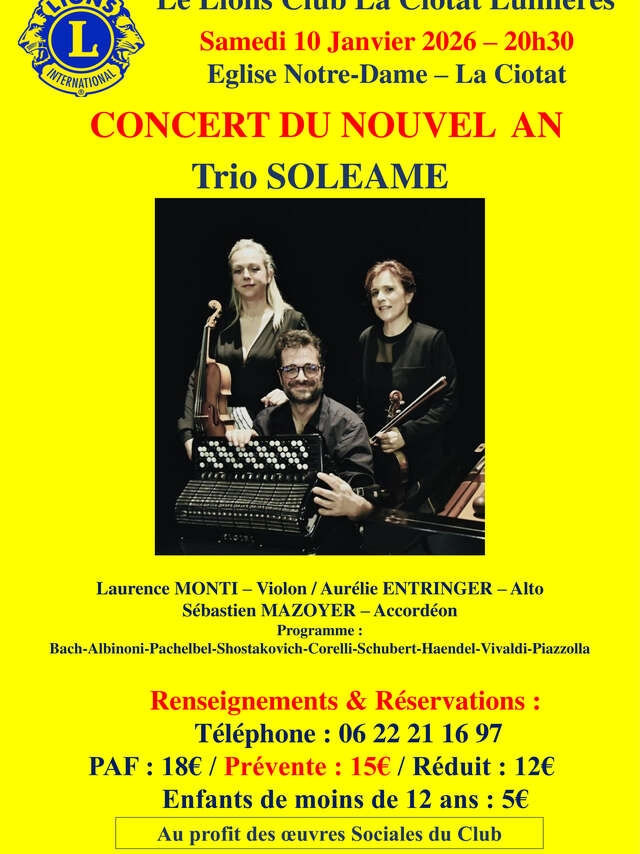 New Year's Concert: Soleame Trio