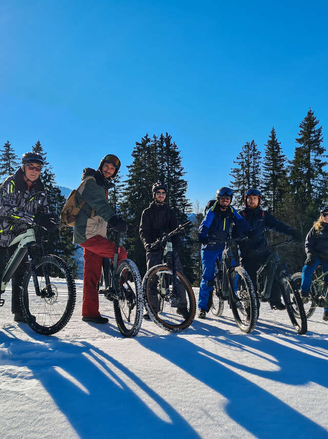 Famil'e-Bike : Relaxed discovery of the VTTAE on snow