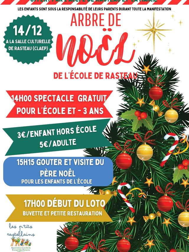 Arbre de Noël de l'école de Rasteau