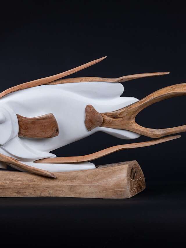 Ausstellung des Lavoir Vasserot - Die vier Jahreszeiten des Atelier Blu - Die Skulpturen von Cécile de Kock