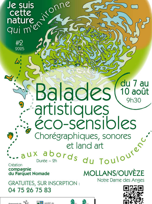Art walks on the banks of the Toulourenc river