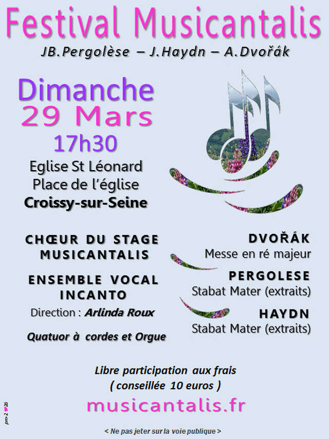 Concert Messe en ré majeur de Dvořák