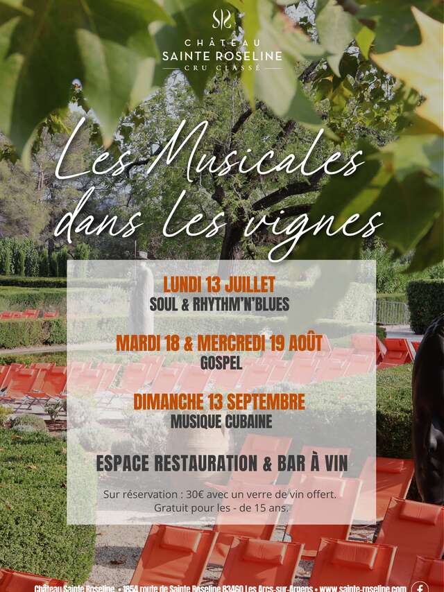 Les Musicales dans les Vignes -Château Sainte Roseline - Musique Cubaine