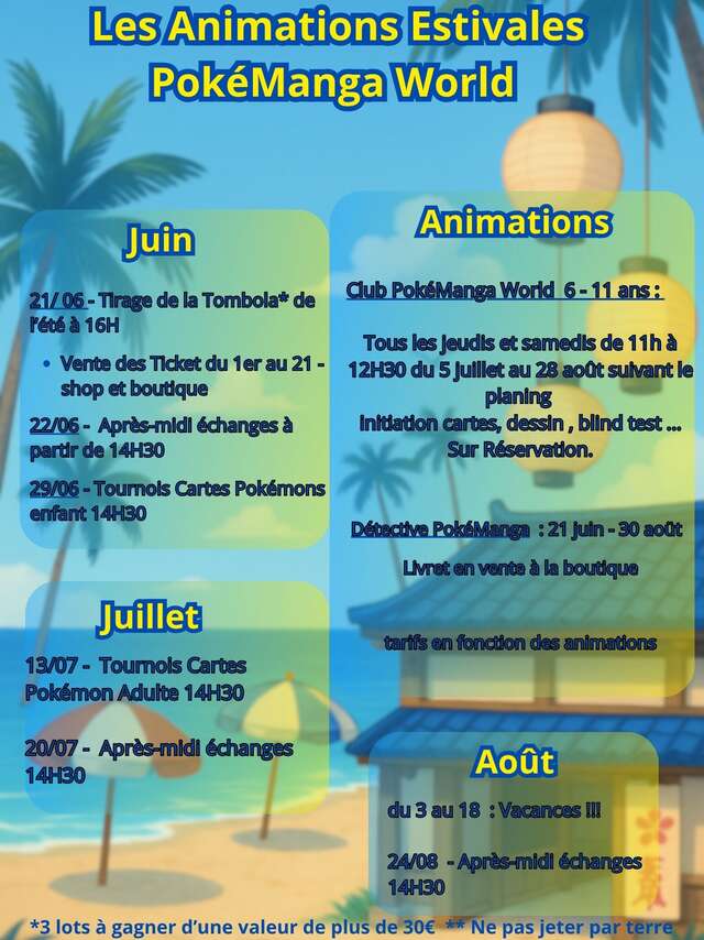 Les Animations Estivales PokéManga World