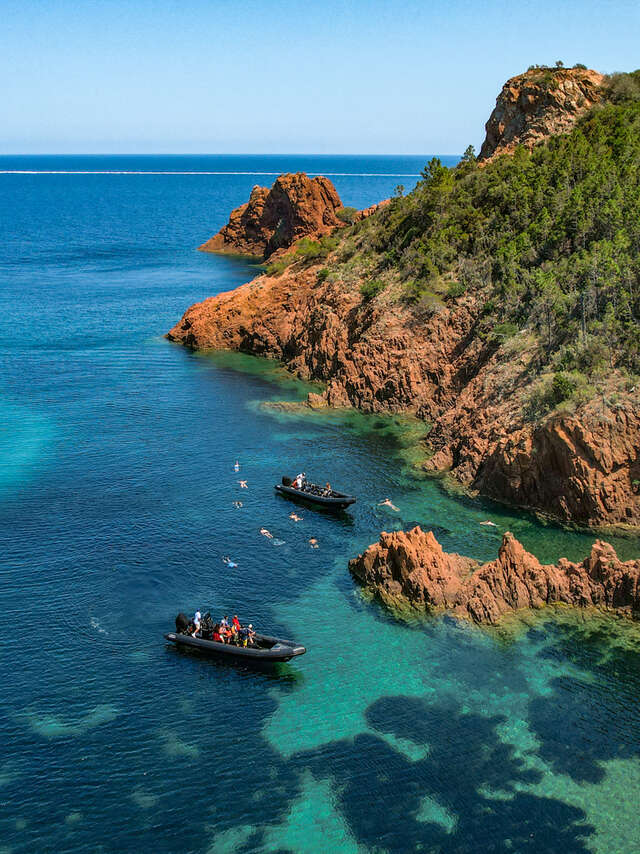 Excursion calanques de l’Estérel - Black Tenders (1h30 ou 2h30)