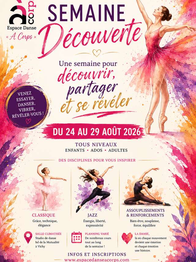 Semaine de découverte au cœur de la danse