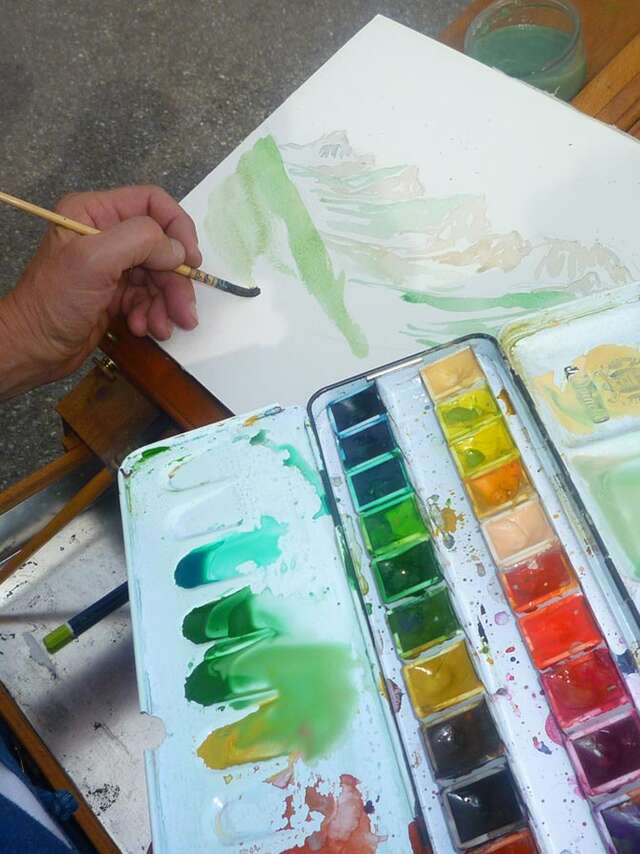Pleine nature : stage carnet de voyage, croquis et aquarelle