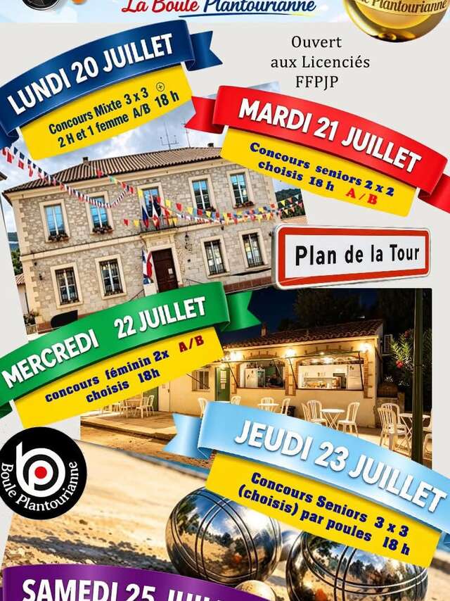 Semaine bouliste - Concours de pétanque