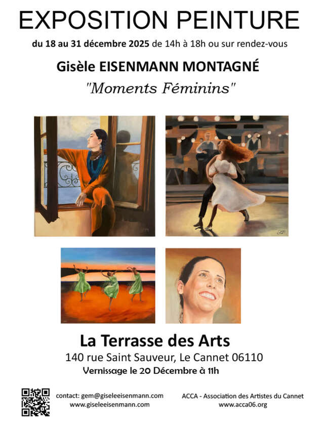 Exposition peinture" Moments Féminins" de Gisèle EISEMANN MONTAGNE