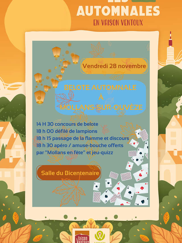 Herbstliche Belotes in Mollans - Les Automnales en Vaison Ventoux