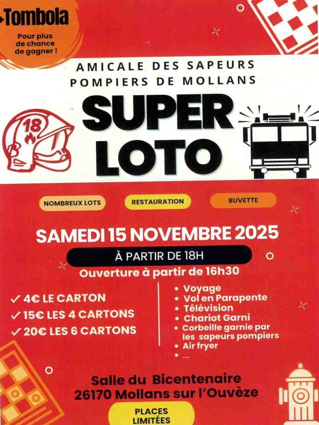 Loto for the firefighters' association