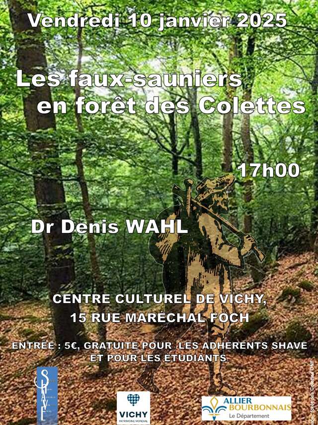 Conférence de la SHAVE : les faux-sauniers en forêt des Colettes, par le Dr Denis WAHL