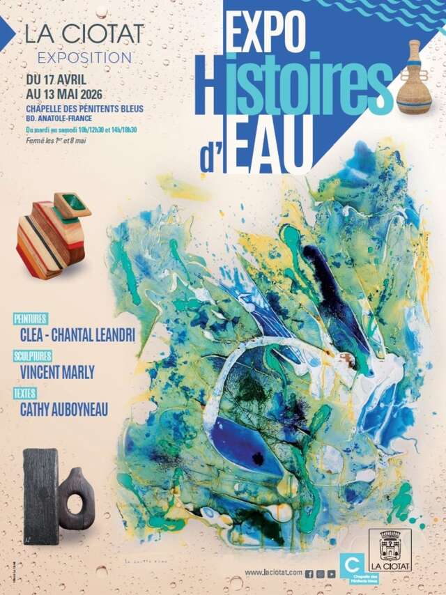 Ausstellung mit Gemälden, Skulpturen und Texten – Histoires d'eau