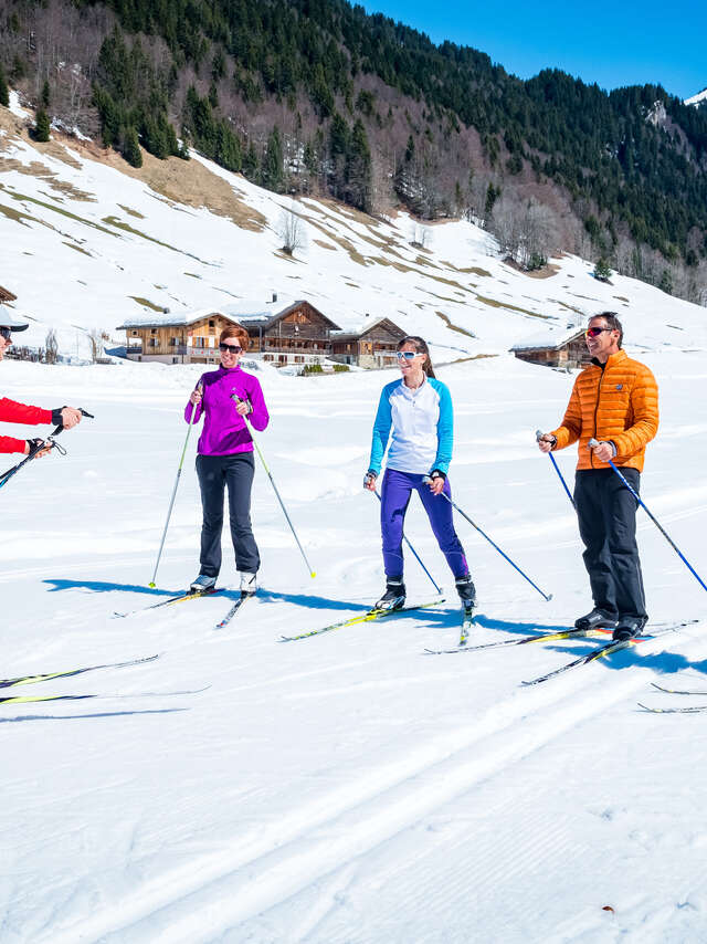 Ski de fond : cours collectifs adultes