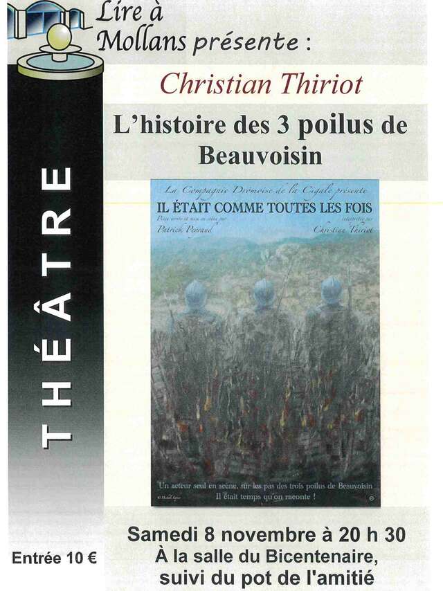 Theater "Il etait comme toutes les fois" - Lire à Mollans