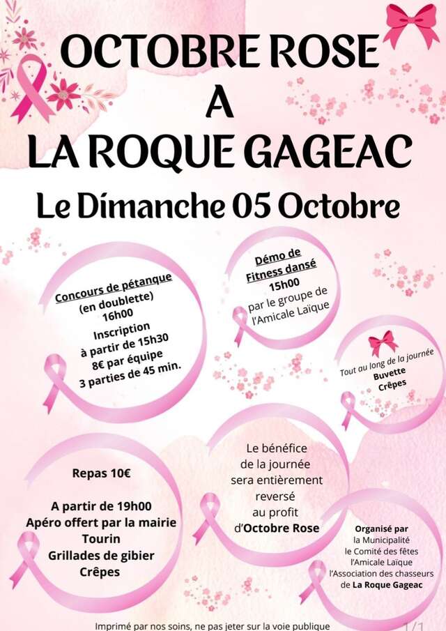 Octobre Rose à La Roque-Gageac