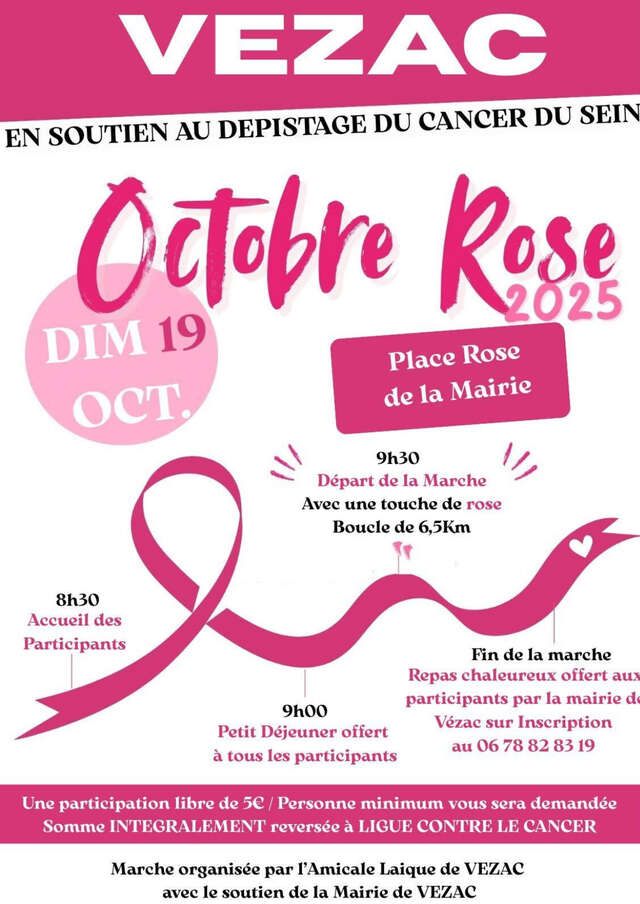 Marche dans le cadre d'Octobre Rose