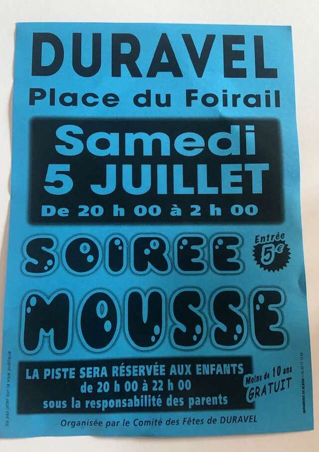 Soirée mousse à Duravel